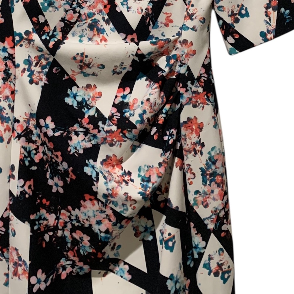 L.K. Bennet Crystal Floral Sheath Dress Short Sleeves 8 - Picture 5 of 10
